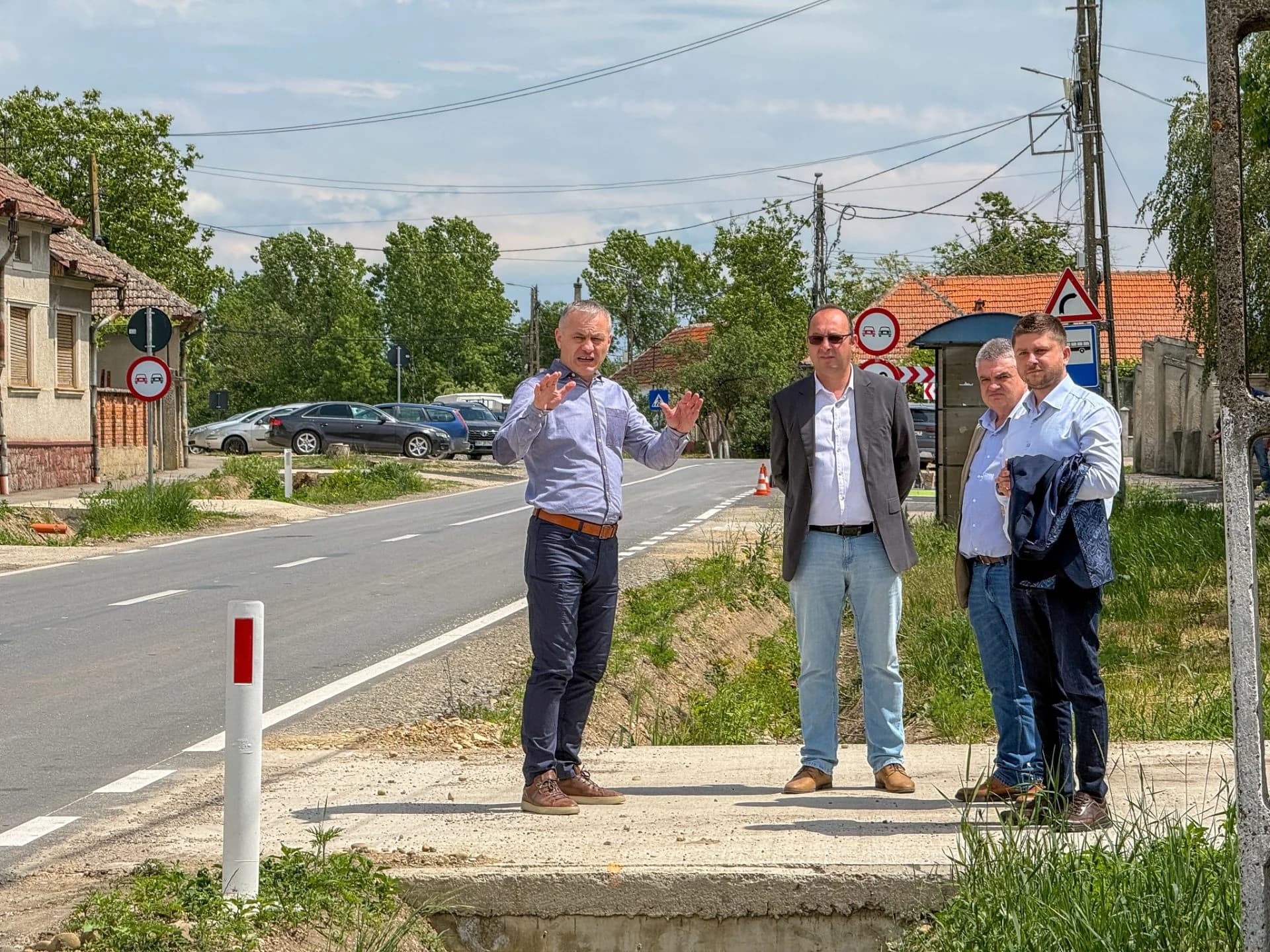 Mircea Mălan, pe șantierul drumului Tinca – Salonta: „Nu vom recepționa lucrările până când toate problemele nu vor fi remediate”