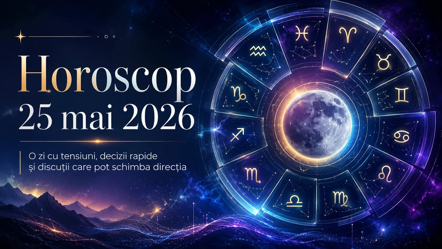 Horoscop 25 mai 2026. Zi cu tensiuni, decizii rapide și discuții care pot schimba direcția