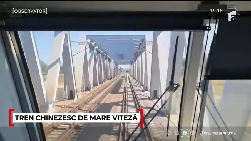 Minunea de pe calea ferată din România: un tren chinezesc a atins 176 km/h, pe un tronson modernizat